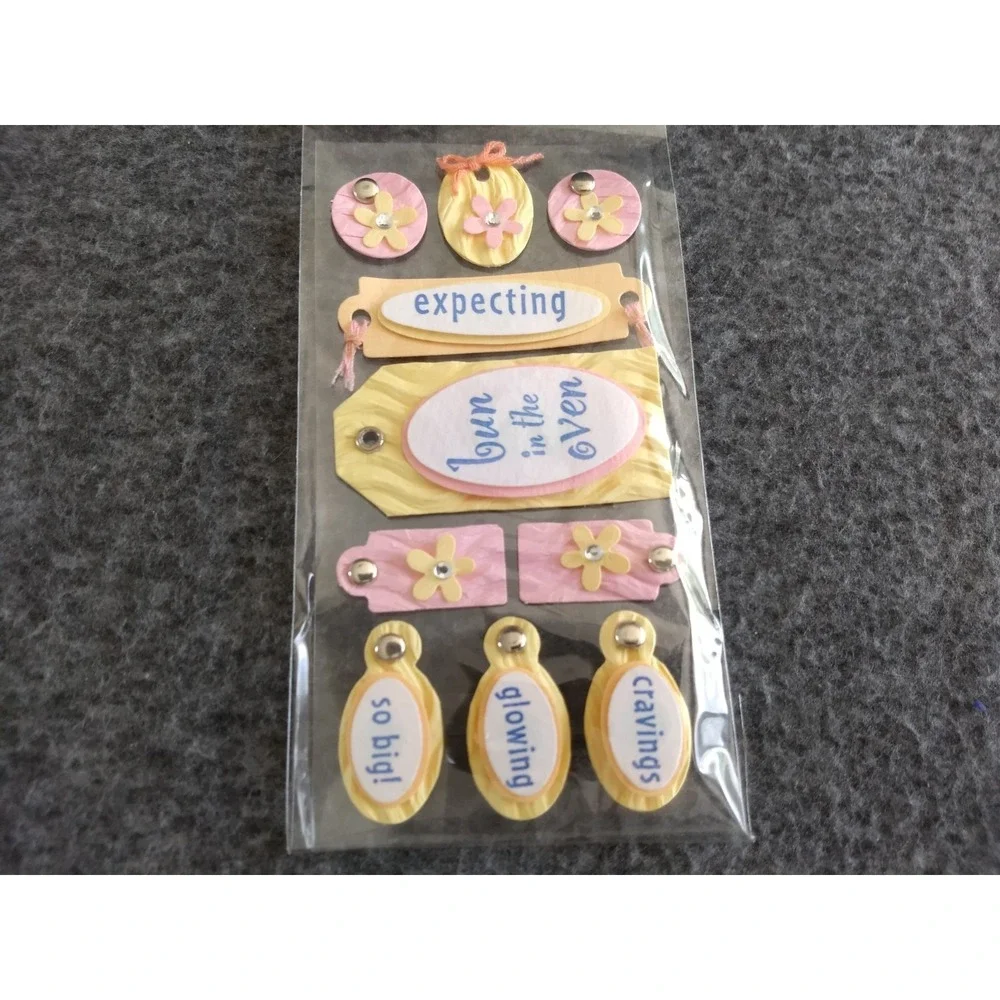 Jolees Boutique & Sandylion Scrapbooking Stickers Pregnancy‎ Baby Lot  of 4 NEW